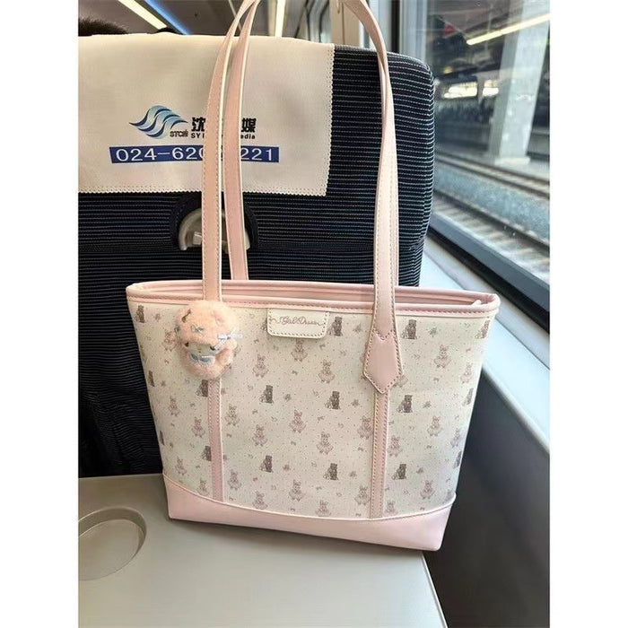 Wholesale Tote bag, large capacity cute tote bag, class commuting shoulder bag