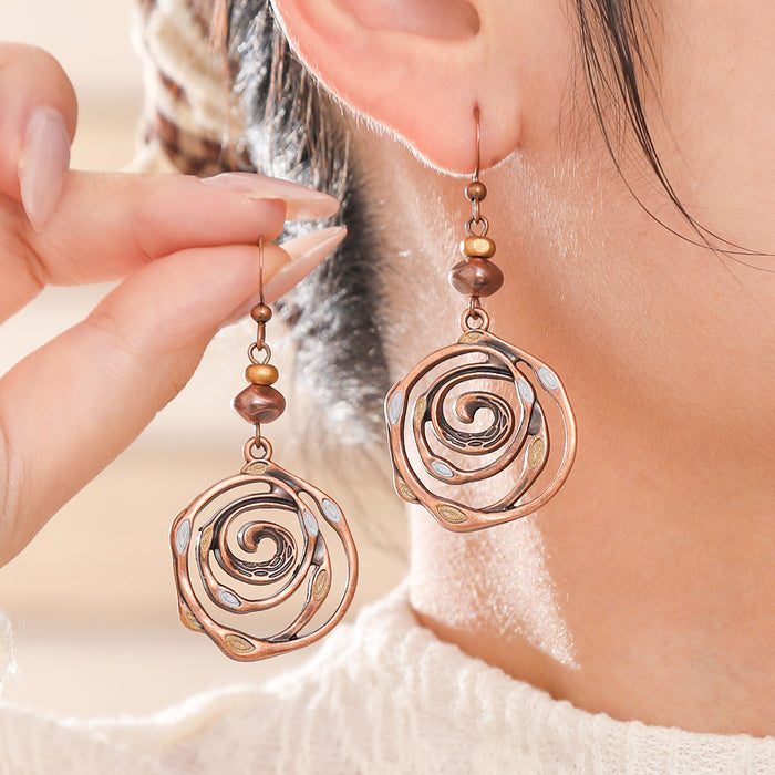 Wholesale Zinc Alloy Bohemian Tassel Earrings - Trendy Fashion Jewelry