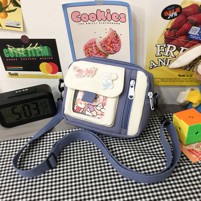 Wholesale Customized new canvas bag, crossbody bag, artistic versatile, cute shoulder bag