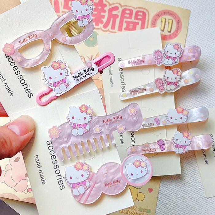 Wholesale Cute Cartoon Cat Acrylic Hair Clip for Bangs