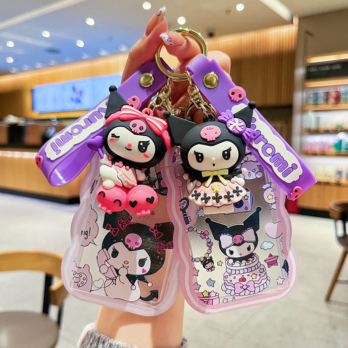 Wholesale Creative Card Set Keychain Cute Cartoon Keychain Student Bag Pendant