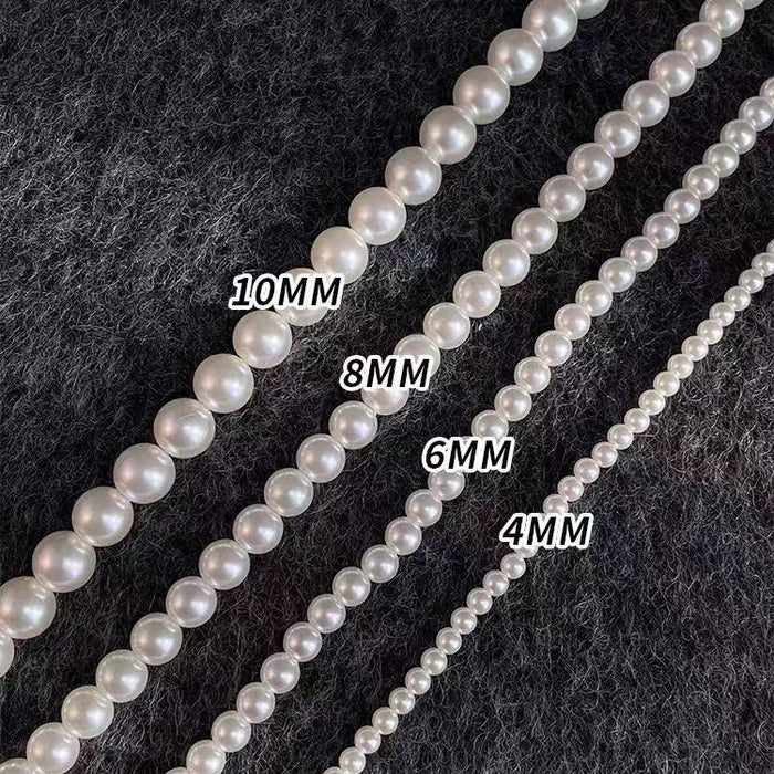 Wholesale Magnetic buckle, round pearl necklace, fashionable and socialite necklace, elegant design, high-end collarbone chain