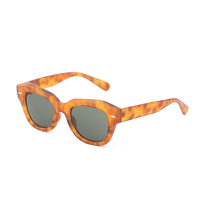 Wholesale Retro frame polarized sunglasses, fashionable rice nail sunglasses, sunglasses wholesale