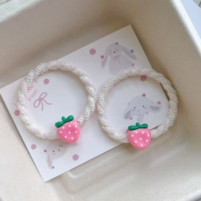 Wholesale Cute Strawberry Hair Rope All-match Headwear Rubber Band Hair Accessories