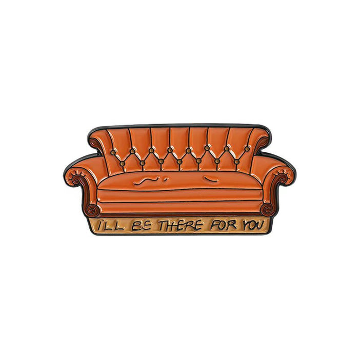 Wholesale Modern Cartoon Cat Sofa Letter Brooch Pin Zinc Alloy Casual Fashion Accessory MOQ≥2