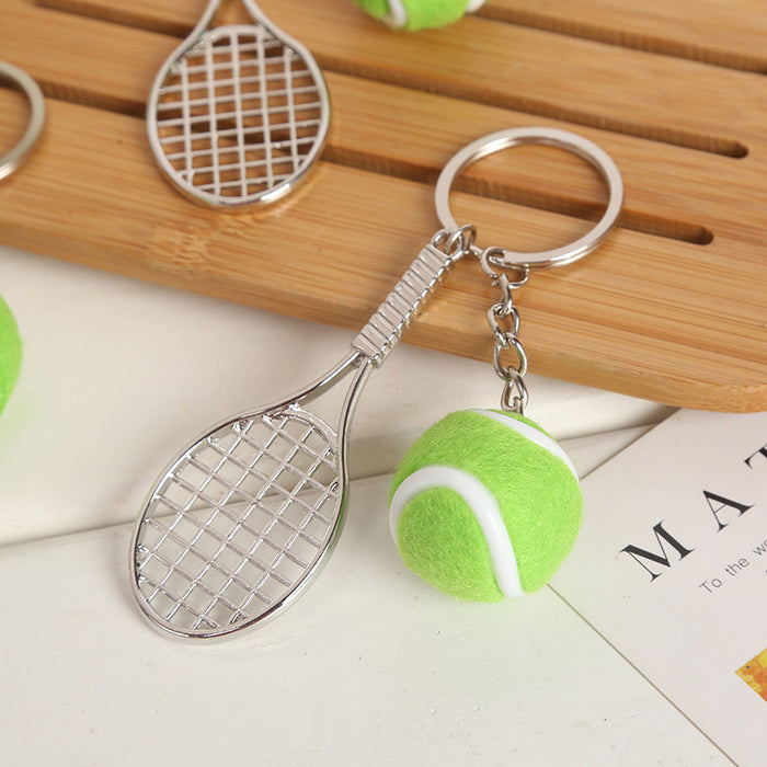 Wholesale PVC Badminton Tennis Keychain JDC-KC-LiDao001