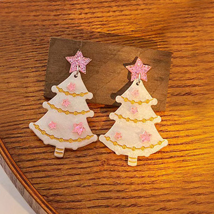 Wholesale Christmas earrings cute cute earrings Christmas tree snowflake women fashion jewelry
