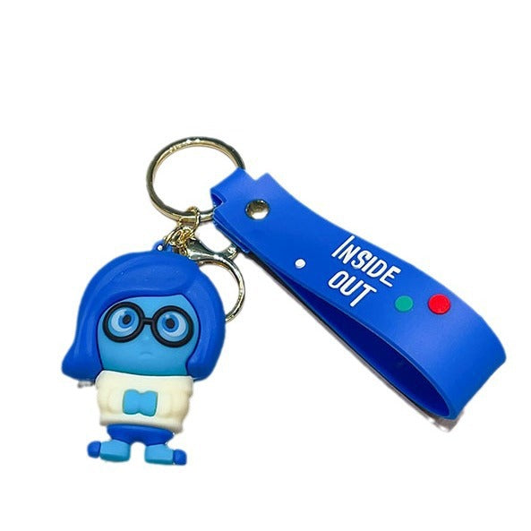 Wholesale Cute keychain car ornament cartoon figurine student backpack