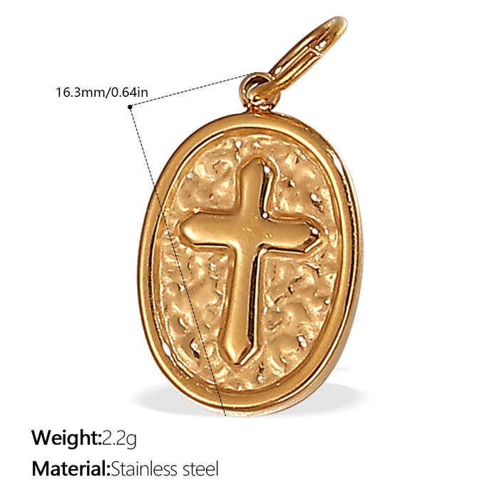 Wholesale  Pendant Accessories Inlaid Rhinestone All-match Pendant Inlaid Glass Stone Round Pendant Necklace