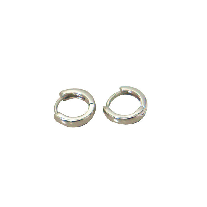 Wholesale Simple and fashionable smooth plain ring earrings, niche, high-end, versatile, geometric circles