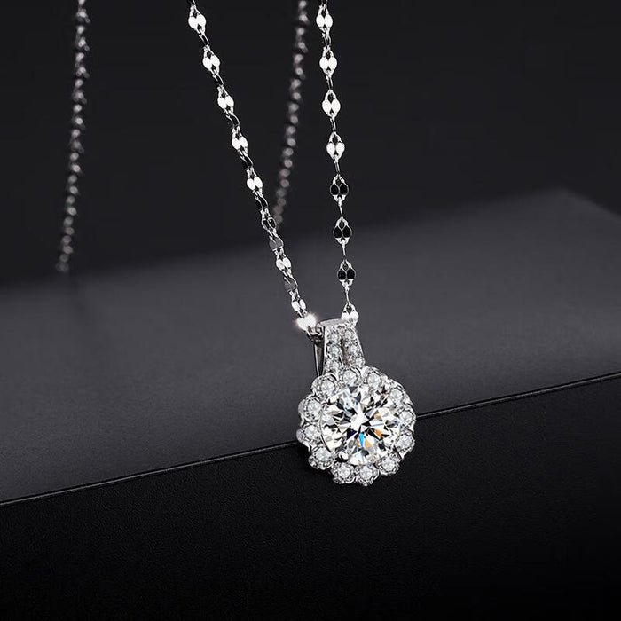 Wholesale Necklace, pure silver snowflake collarbone chain, light luxury