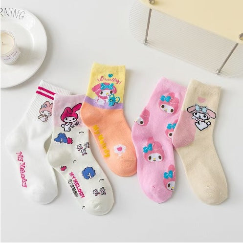 Wholesale Cartoon Cute Mid-tube Boat Socks