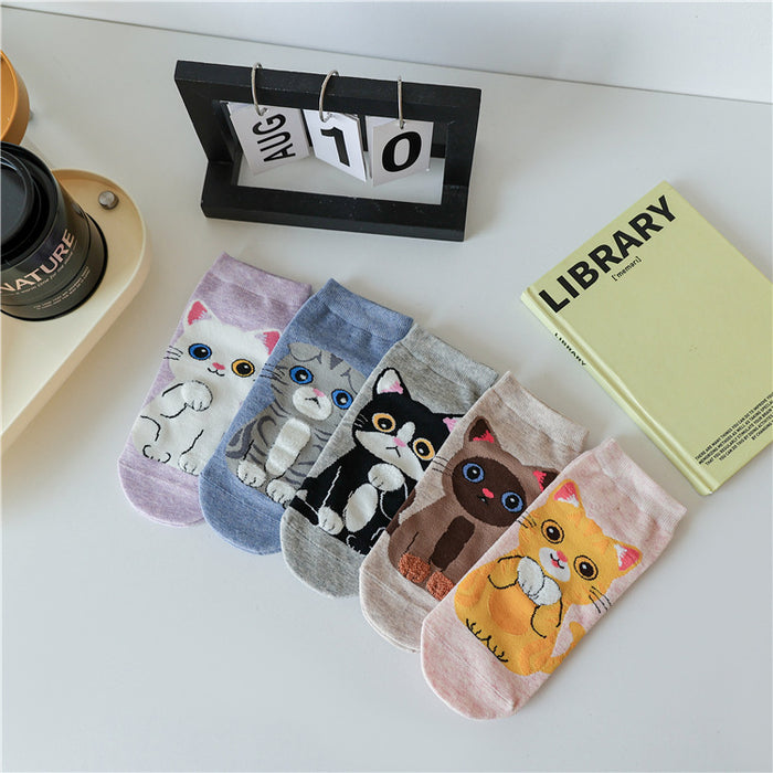 Wholesale Cotton Cartoon Short Socks JDC-SK-Lanh006