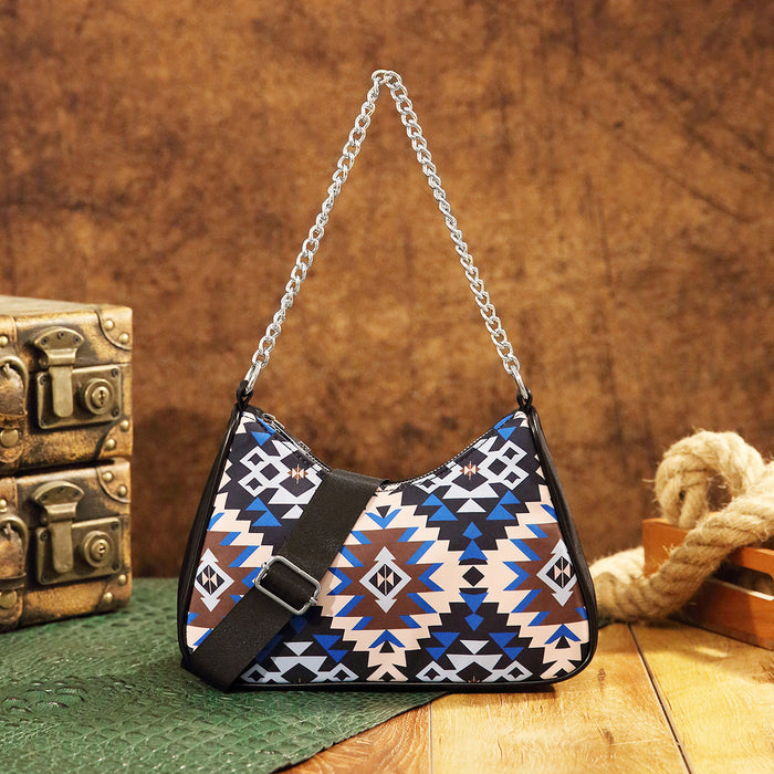 Wholesale Aztec Bohemian style one-shoulder crossbody handbag for women