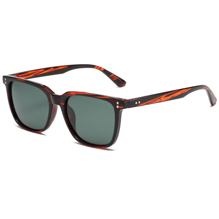 Wholesale Polarized s Square Sunglasses with Rivet Accents