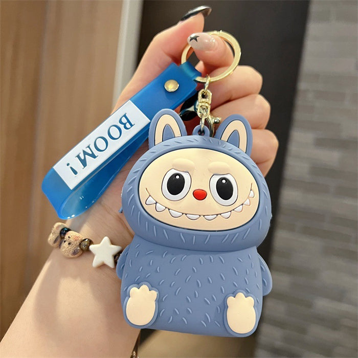 Wholesale Cute sitting cartoon character coin purse keychains