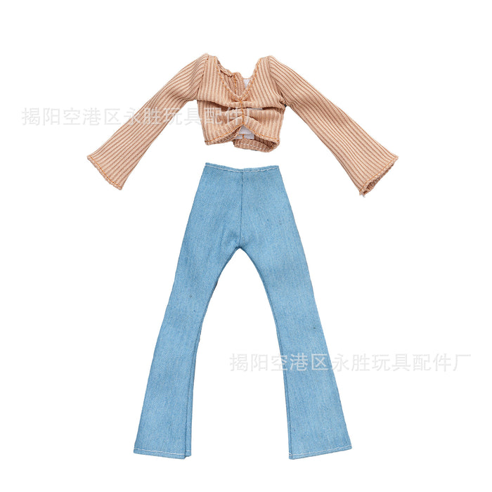 Wholesale Autumn clothes,  fresh and simple clothing mini design baby clothes girls'  toys
