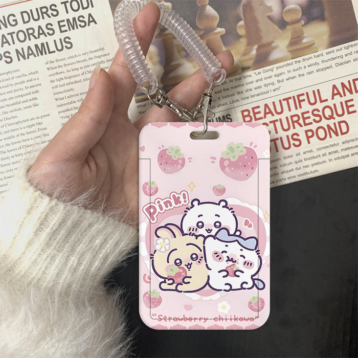 Wholesale Cute Cartoon Card Holder Lanyard Keychain