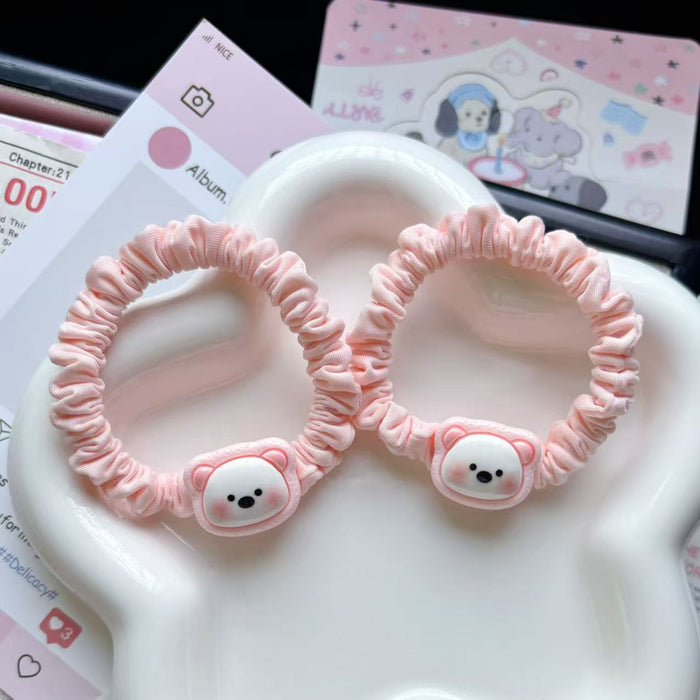 Wholesale Bear Hair Band Cartoon Ponytail Hair Rope Girl Hair Rope Hair Accessories