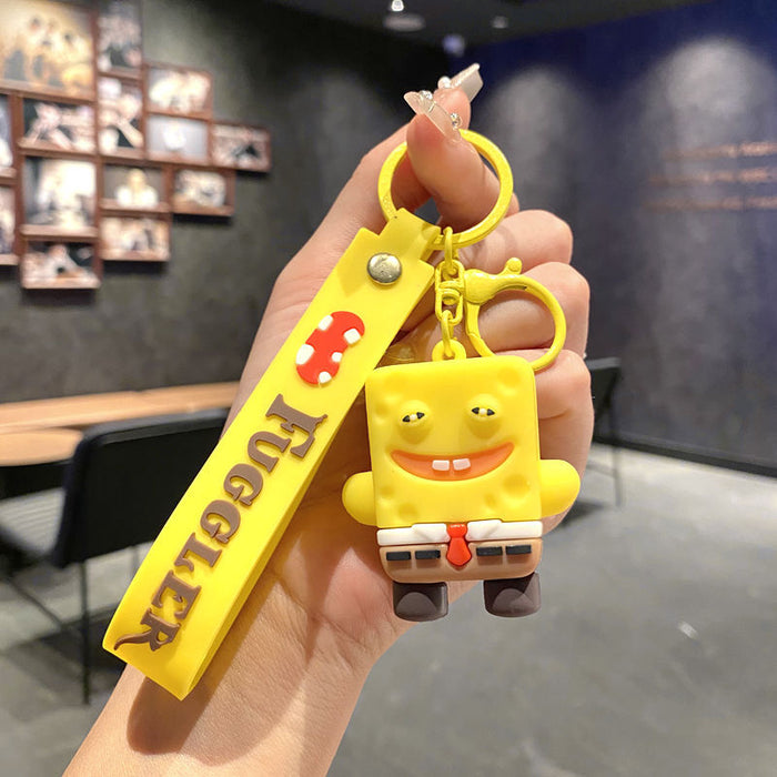 Wholesale Funny cute tooth monster cartoon keychain tooth monster pendant