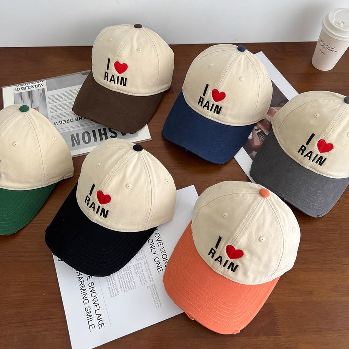 Wholesale New color blocked versatile duckbill cap with soft top and sun shading baseball cap
