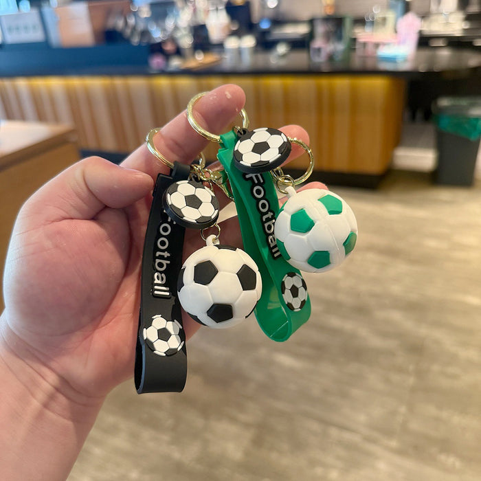 Wholesale Creative Cartoon Soccer Keychain Fan' s Bag Charm