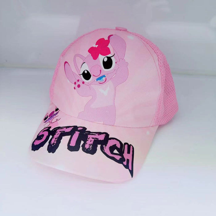 Wholesale Cartoon print baseball cap thin mesh cap for children