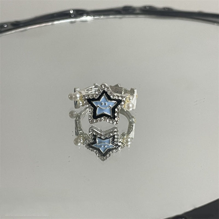 Wholesale Star smiley face ring all-match bracelet ring