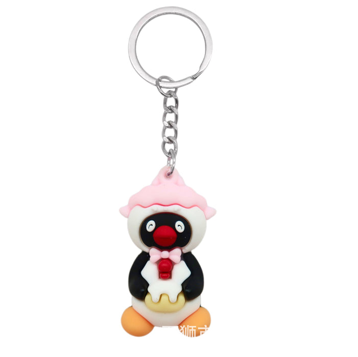 Wholesale 10pcs  Penguin keychain doll pendant bear keychain doll car bag pendant