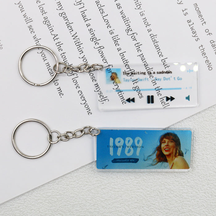 Wholesale Acrylic Pendant Keychains JDC-KC-HaoAn005