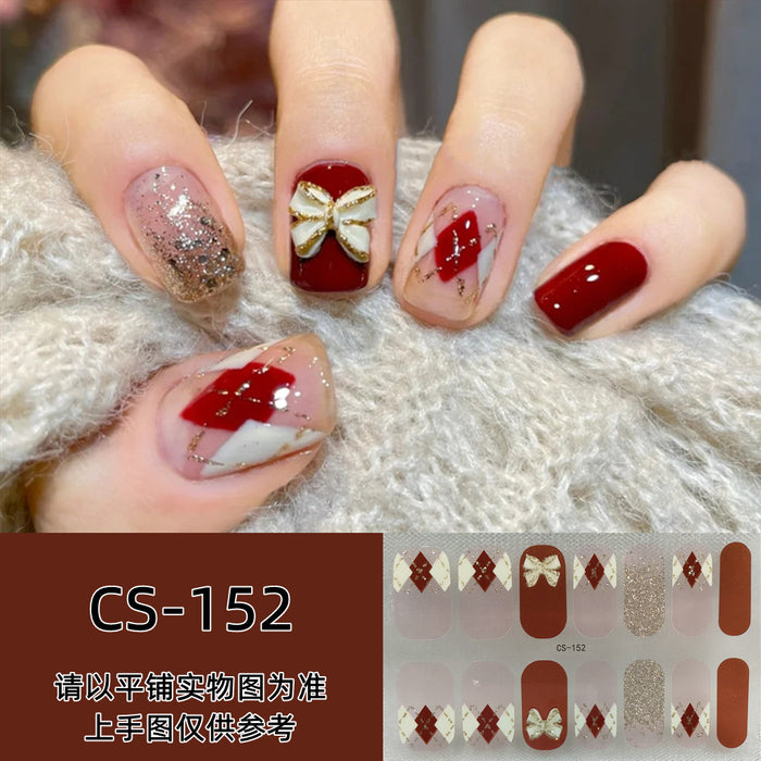 Wholesale No-bake Gel Waterproof Long-lasting 3D Nail Stickers JDC-NS-ARS004