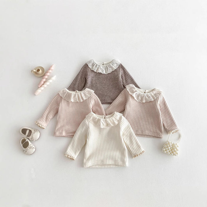 Wholesale New Style Doll Collar Lace Bottom Sweater for Women's Fashion Winter Style with Plush and Thick Top Western Style Warm Hoodie JDC-BC-WeiNiS033