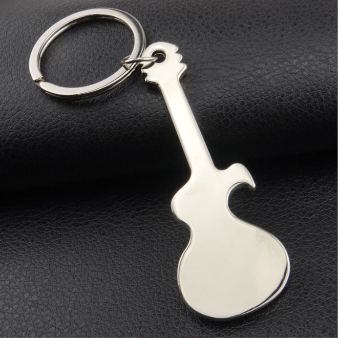 Wholesale Zinc Alloy Creative Guitar Bottle Opener Keychain JDC-KC-XunX017
