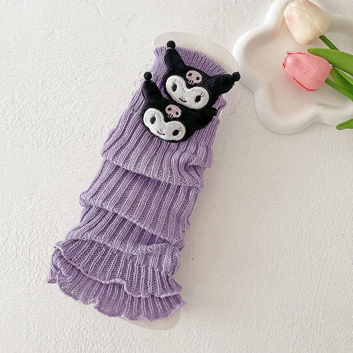 Wholesale Socks Autumn and Winter Cute Cartoon Animal Doll Knitted Warm Lace Pile Socks Baby Girl' s Trendy Leg Cover