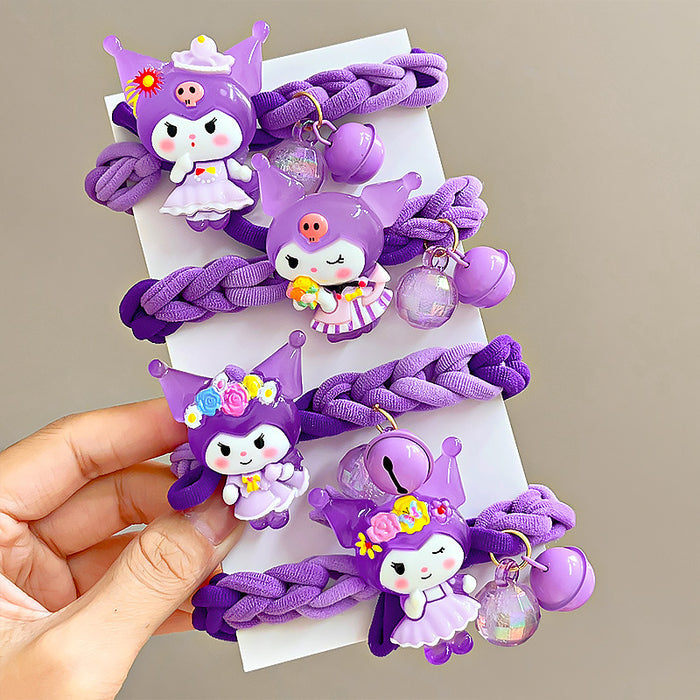 Wholesale Cute Cartoon Bell Towel Ring Hair Scrunchies JDC-HS-Yika003