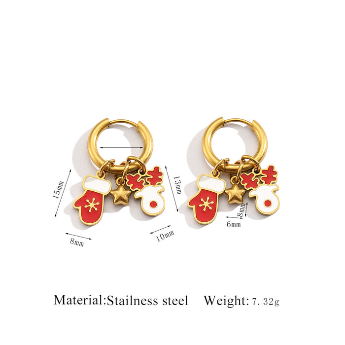 Wholesale Christmas-themed design earrings