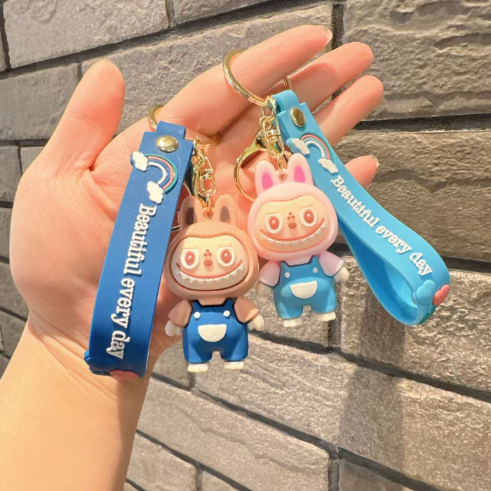 Wholesale  Cute Plush Keychain Three-Dimensional Doll School Bag Pendant Car Key Chain