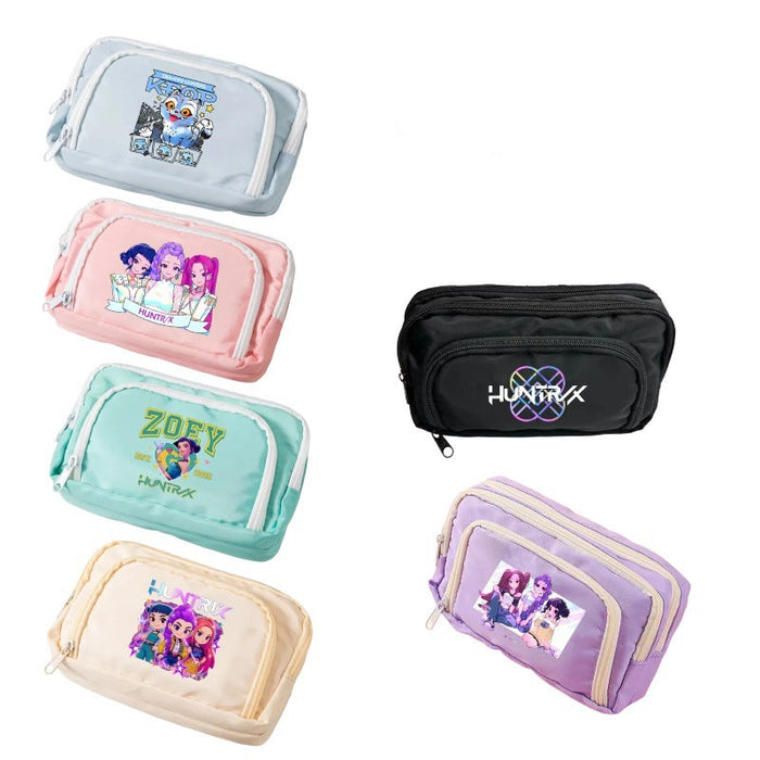 Wholesale Cute cartoon character candy-colored pencil bags for primary and secondary school students