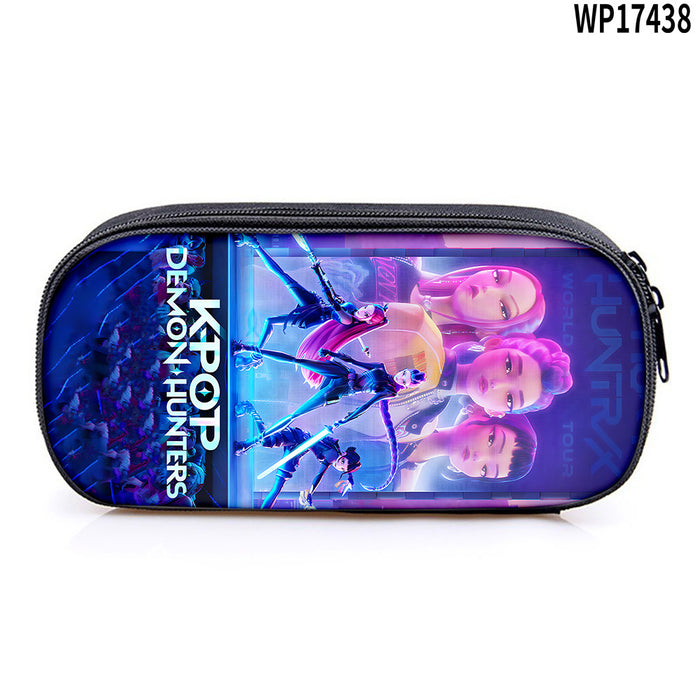 Wholesale K-POP Printed pencil case,  primary and secondary school stationery bag