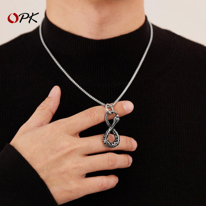 Wholesale Pendant creative personality versatile stainless steel necklace