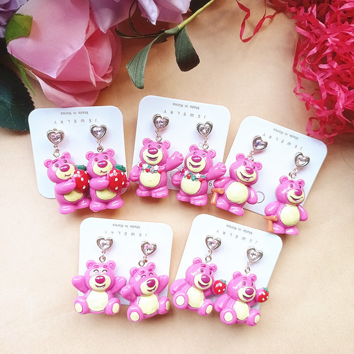 Wholesale Cute Resin Cartoon Earrings JDC-ES-Xiaox019