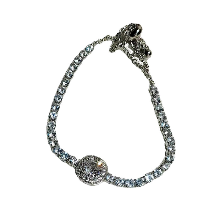 Wholesale Pulling zircon bracelet with a high-end feel, slightly studded with diamonds, exuding a refined temperament. Handmade accessories for light luxury