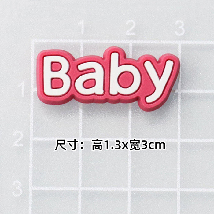 Wholesale 5pcs Cartoon bear soft rubber accessories cream rubber mobile phone case hole shoes hair accessories material bag