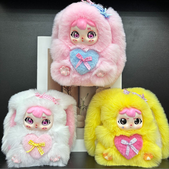 Wholesale 10pcs Rabbit Fur Cute Bunny Plush Pendant Doll