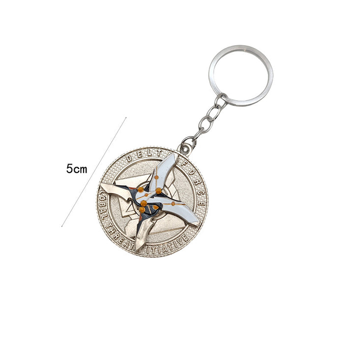 Wholesale Alloy throwing knife backpack keychain