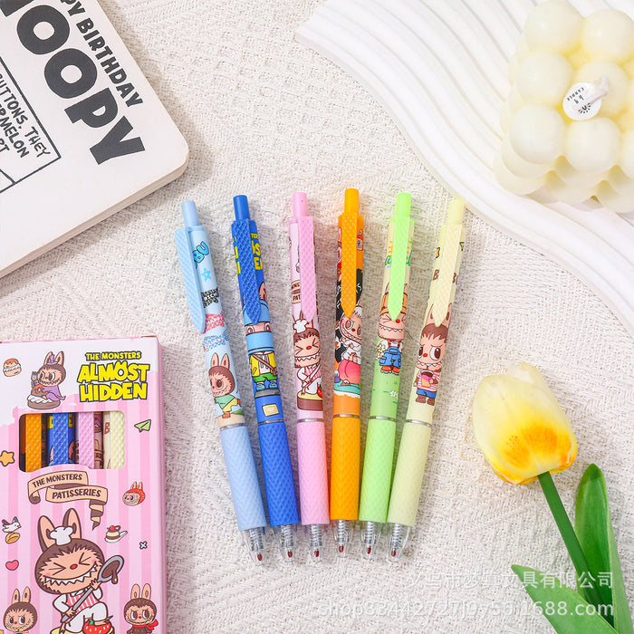 Wholesale Press Gel Pen Quick-Drying Exam Brush Question Pen Cartoon Cute High-Value Student Black Pen