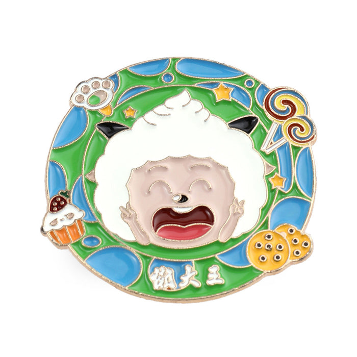 Wholesale Painted Brooch Cute Cartoon Oil Drop Metal Badge Accessories