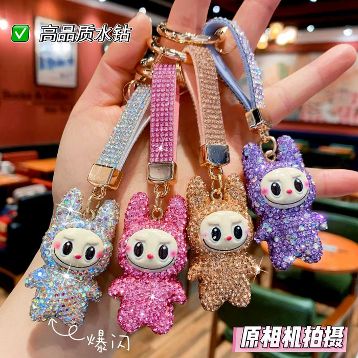 Wholesale Rhinestone-Embellished Rhinestone Keychain