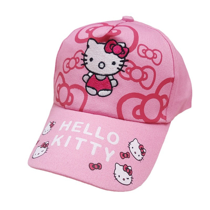 Wholesale Children's embroidered baseball cap, cute cartoon cat duckbill cap, children's sun protection and sunshade hat