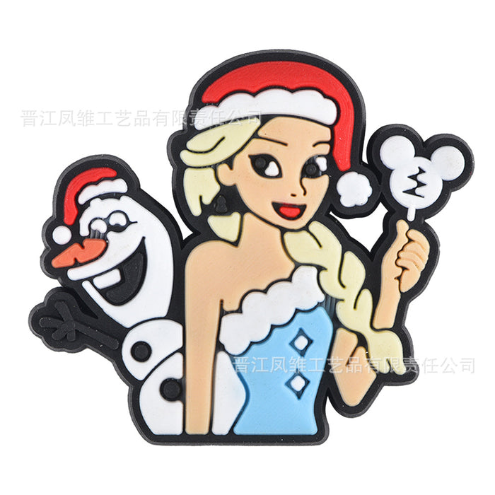 Wholesale 50pcs Christmas Shoes Charms  soft rubber shoes accessories decoration